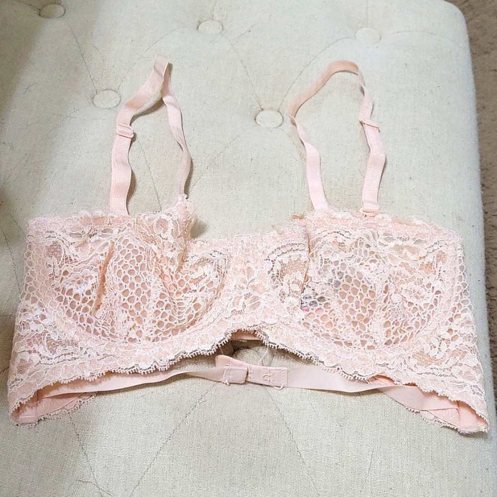 Intimately Free People Lindy Loo Pink Bra 34D